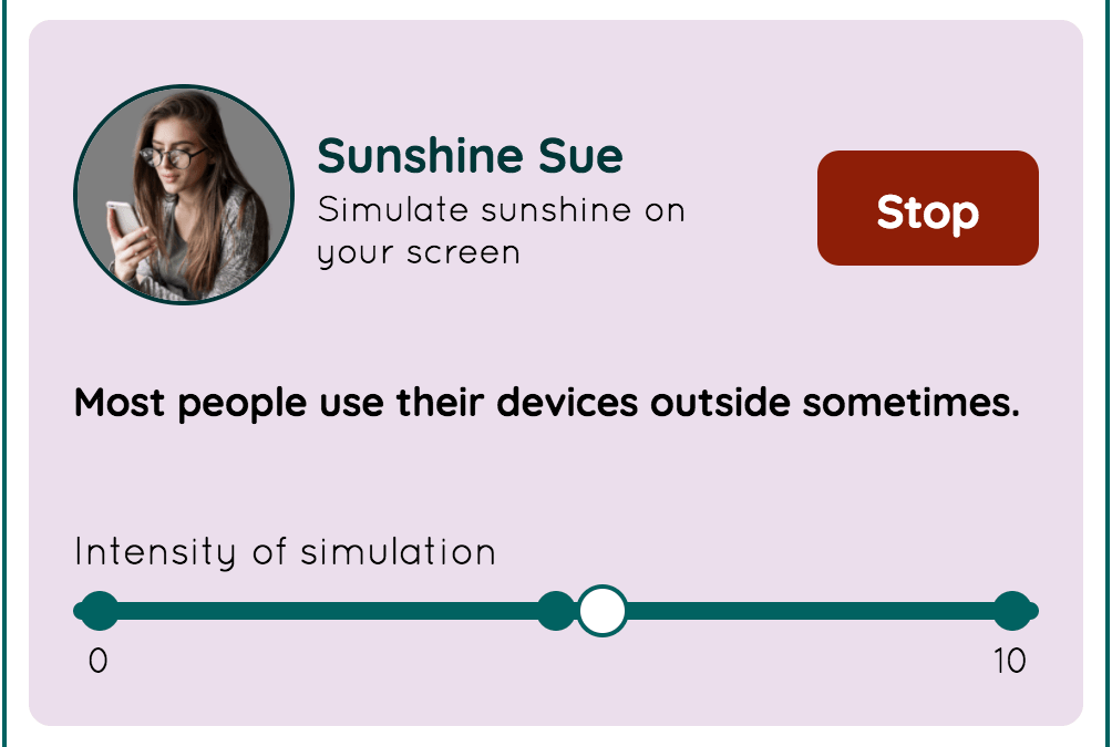 Sunshine Sue の画面